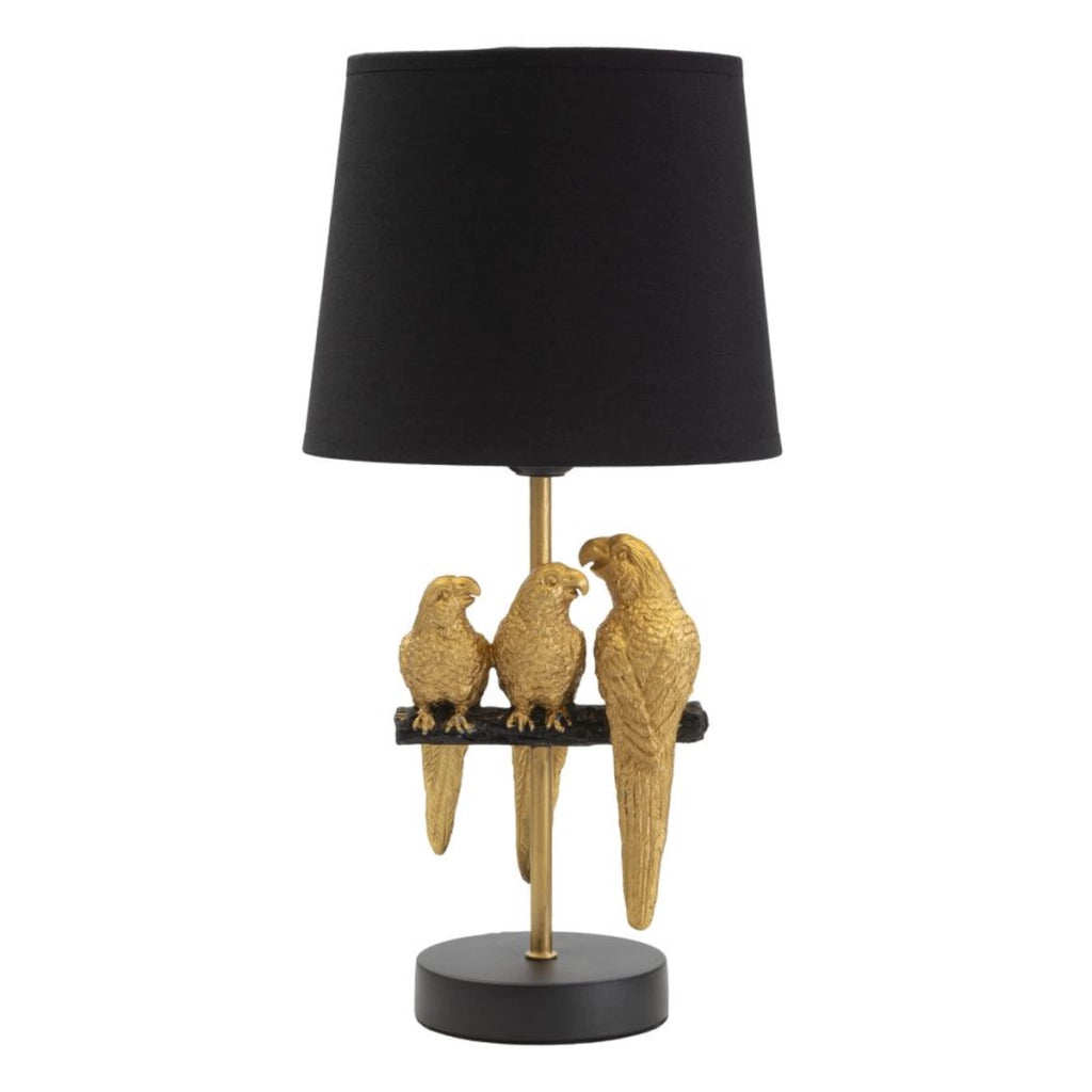 Lampada da Tavolo Pappagallo 2, Nero, Metallo, 20x20x39 cm
