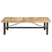 Tavolino da Salotto 142x90x42 cm in Legno Massello di Mango 320653