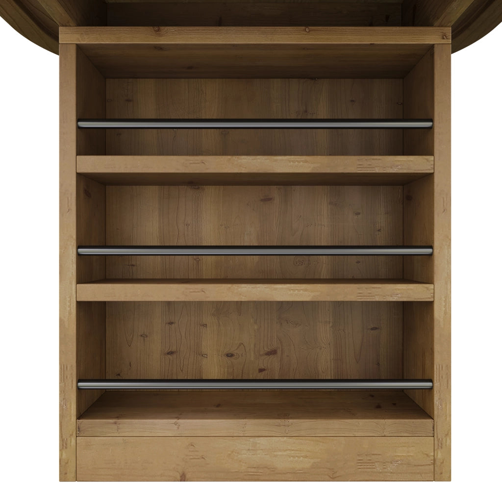 Tavolo da pranzo ovale allungabile 150-200x90 cm per 6-8 persone; piano 2;4 cm con vani portaoggetti; MDF effetto rovere