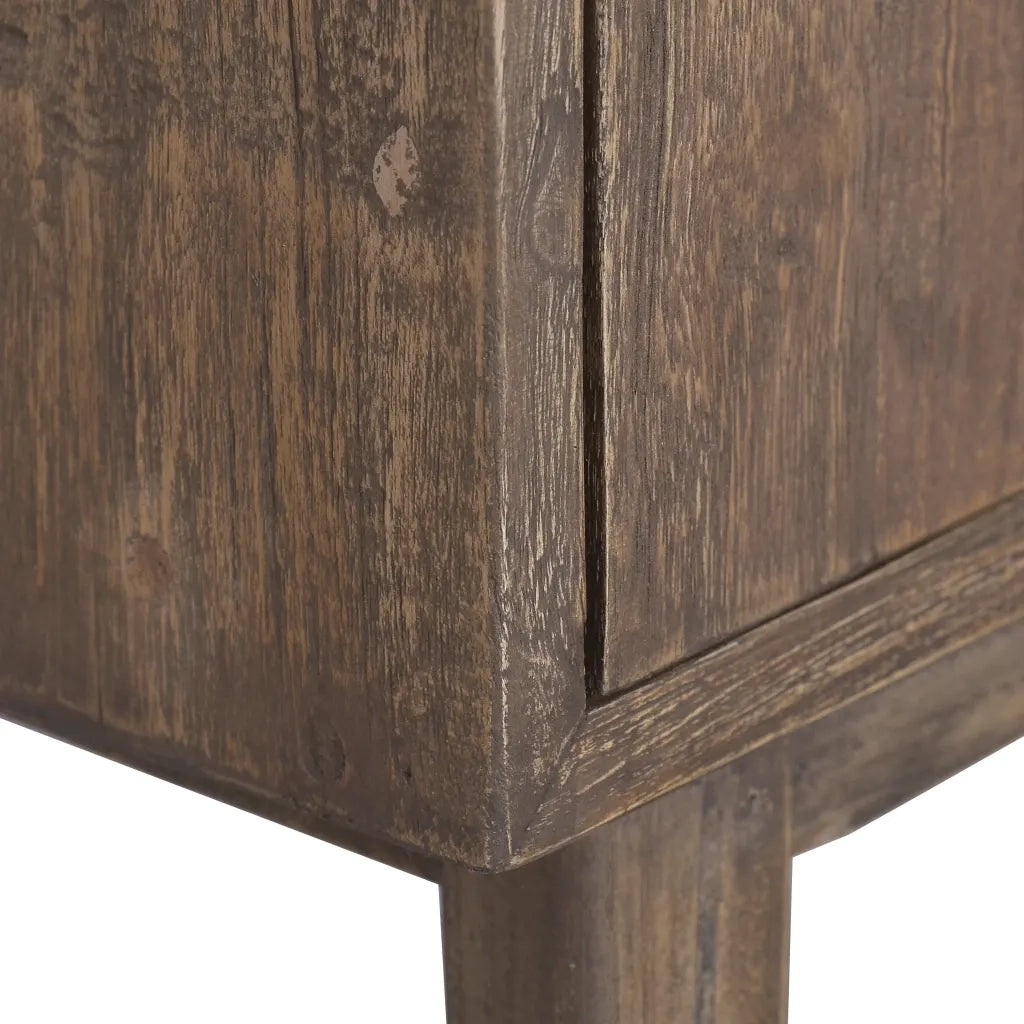 Comodino 40x30x53 cm in Legno Massello di Teak 288296