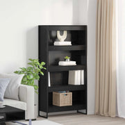 Armadio per Libri 2 pcs Rovere Nero 80 x 30 x 155 cm 3403004