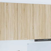 Armadio pensile Quercia Sonoma e Bianca 50 x 31 x 100 cm 884348