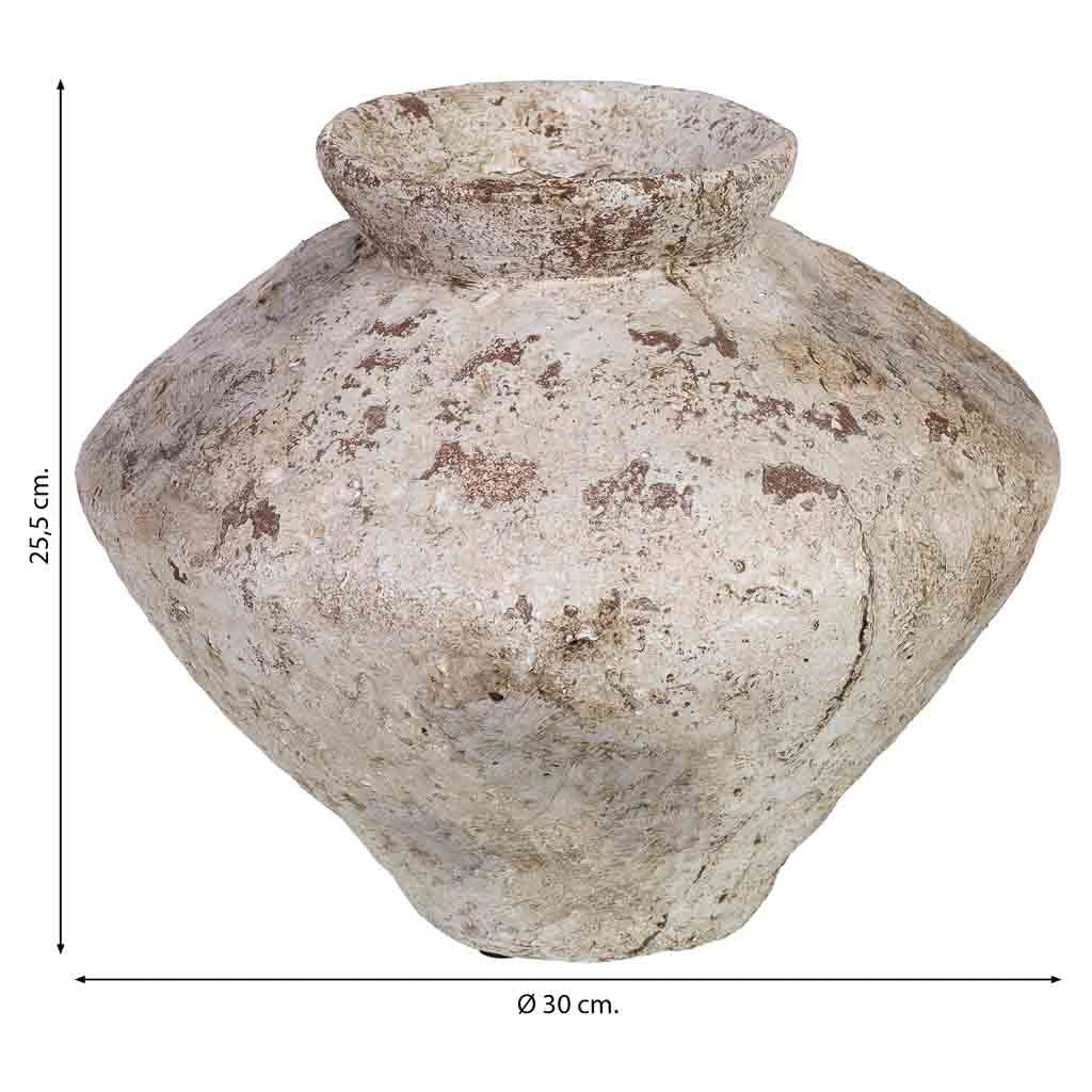Vaso in magnesio 30x30x25,5h cm