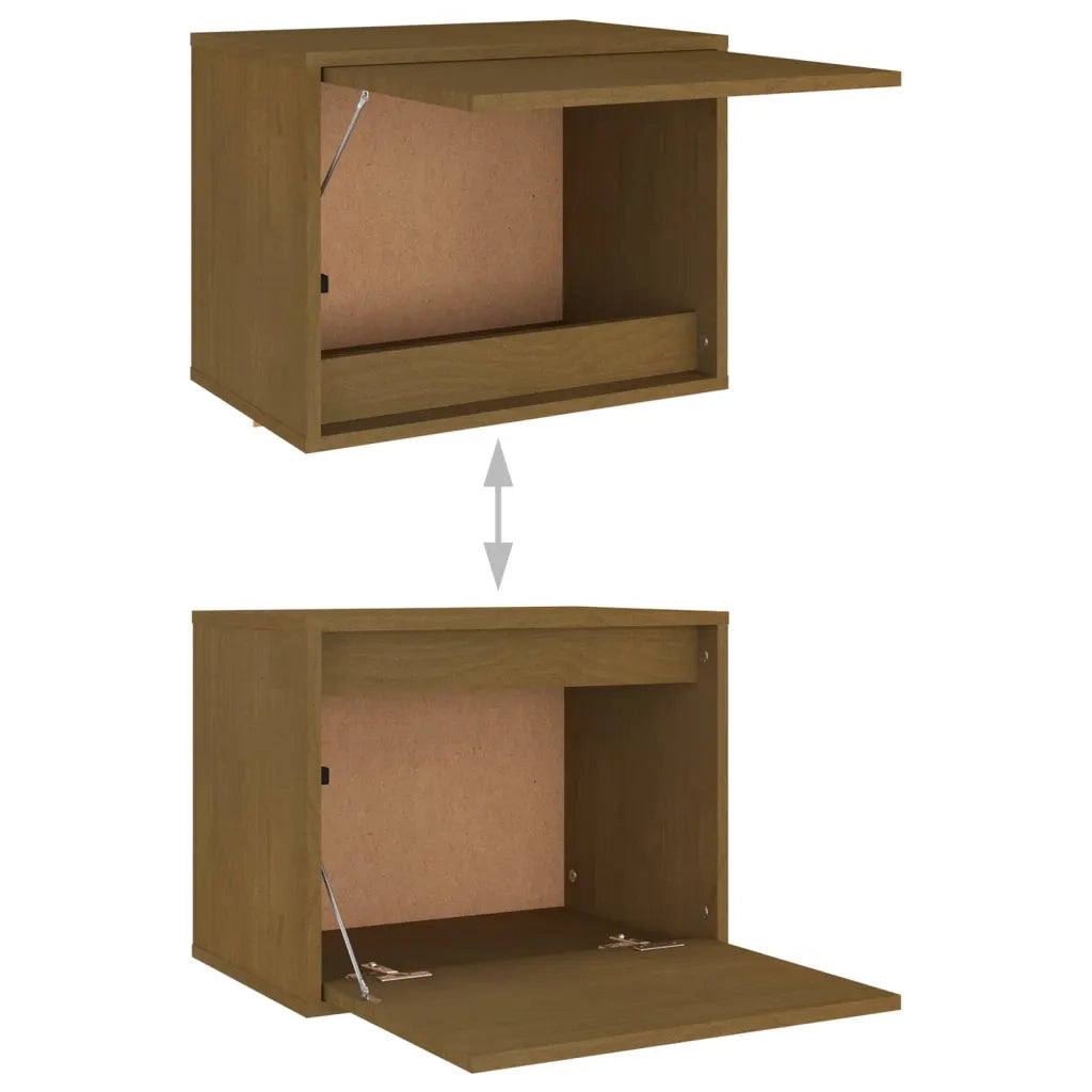 Mobili Porta TV 4 pz Miele in Legno Massello di Pino cod mxl 23416