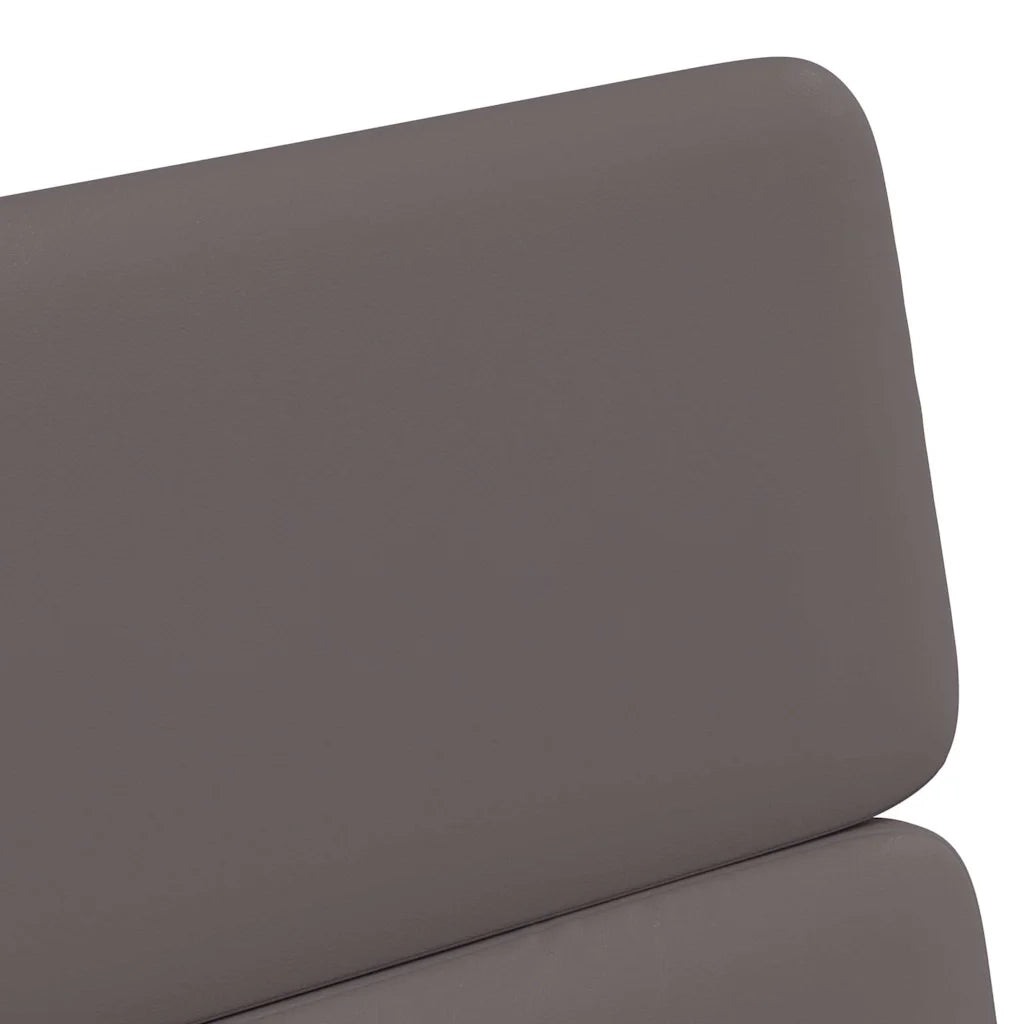 Sedie da Pranzo con Ruote 2 pcs Grigio 58 x 65 x 98 cm