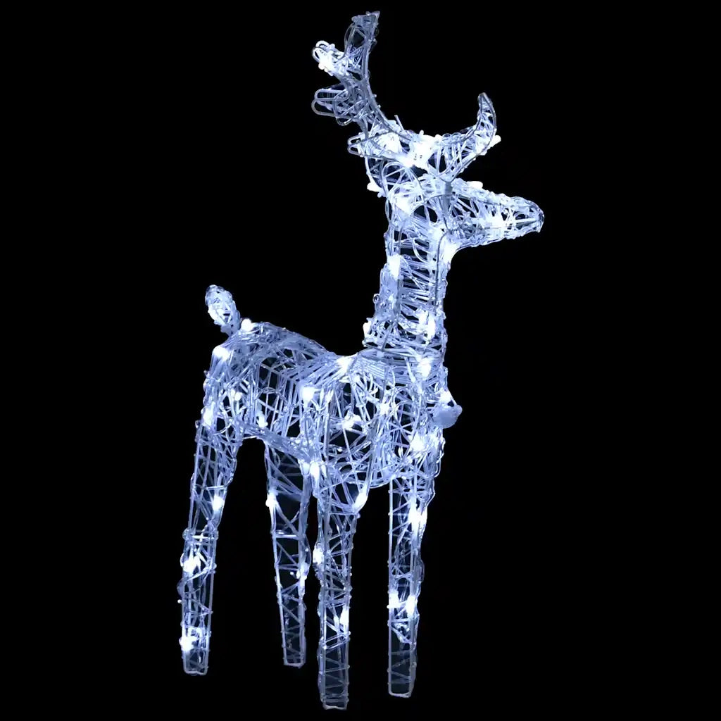 Decorazione Natalizia Renne e Slitta 160 LED 130 cm in Acrilico 289979