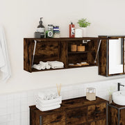 Armadietto Bagno Rovere Fumo 100x25x40 cm in Truciolato 860107