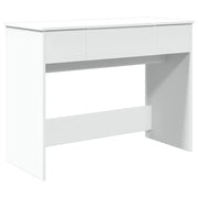 Toeletta | Tavolo da Trucco con Specchio Bianco 100x45x76 cm
