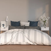 Comodini 2pz Bianco Lucido 40x40x56 cm in Legno Multistrato 326808