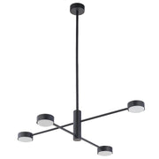 Plafoniera LED Nowodvorski Orbit nera metallo 4xGX53