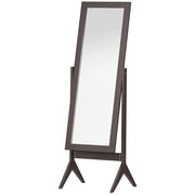 Specchio da parete intero corpo ¨C zephmum ¨C marrone 47x46x148 cm