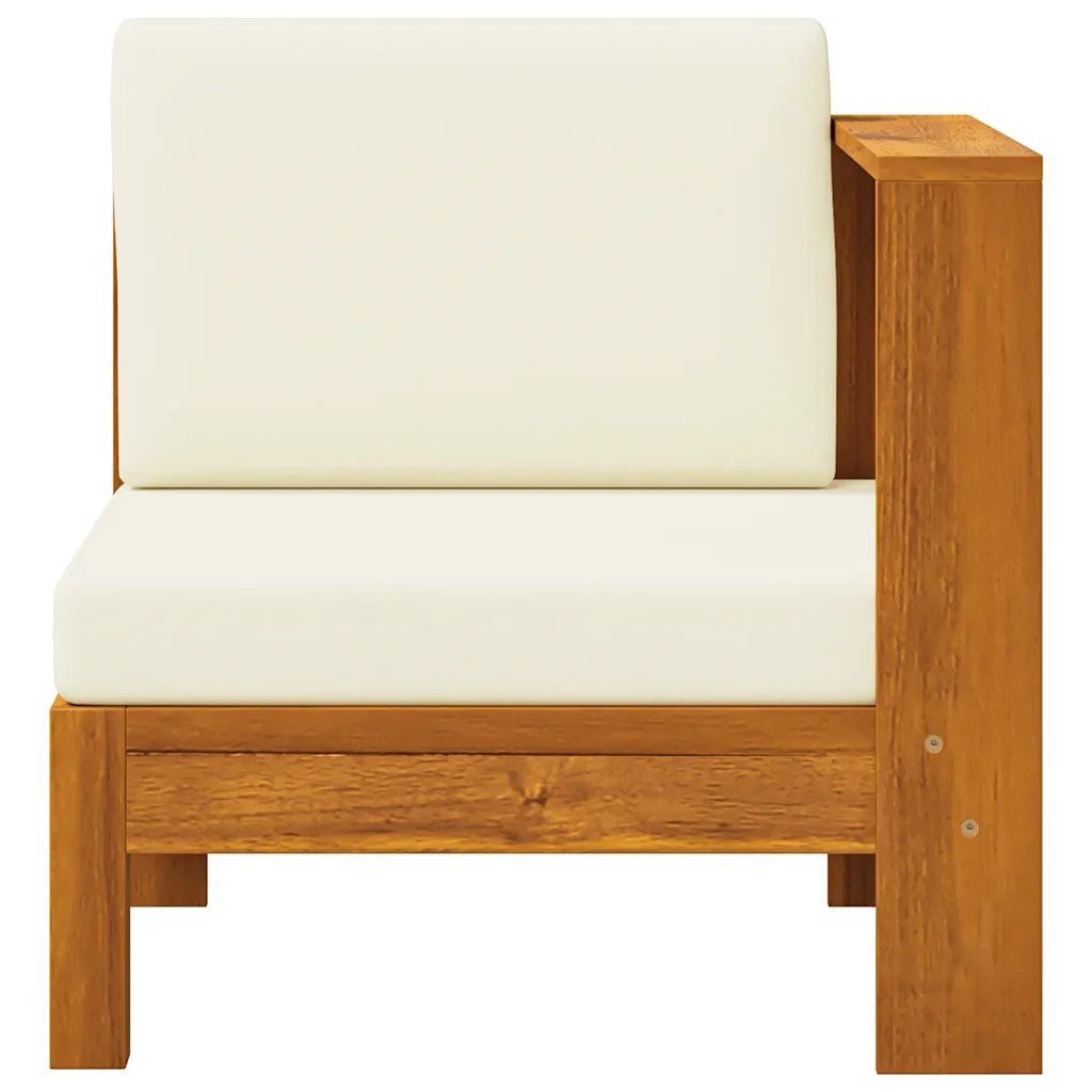 Divano Centrale con 1 Bracciolo Bianco Crema Massello d'Acacia cod mxl 76510