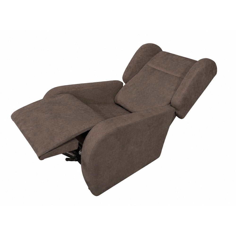 Poltrona Alzapersona Lift 2 Motori con Roller Bar e Tessuto Antimacchia Brown – Comfort e Autonomia Quotidiana