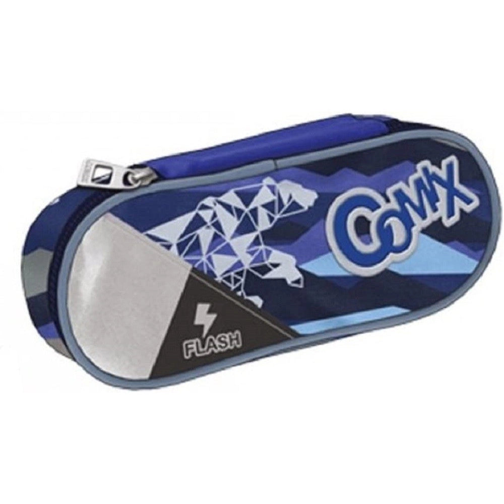 Trade Shop - Astuccio Portapenne Ovale Comix Flash Organizzato In Poliestere Accessori Scuola -
