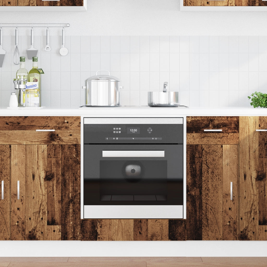 Armadio da Forno Legno Vecchio 60x46x81.5 cm in Legno Ingegnato