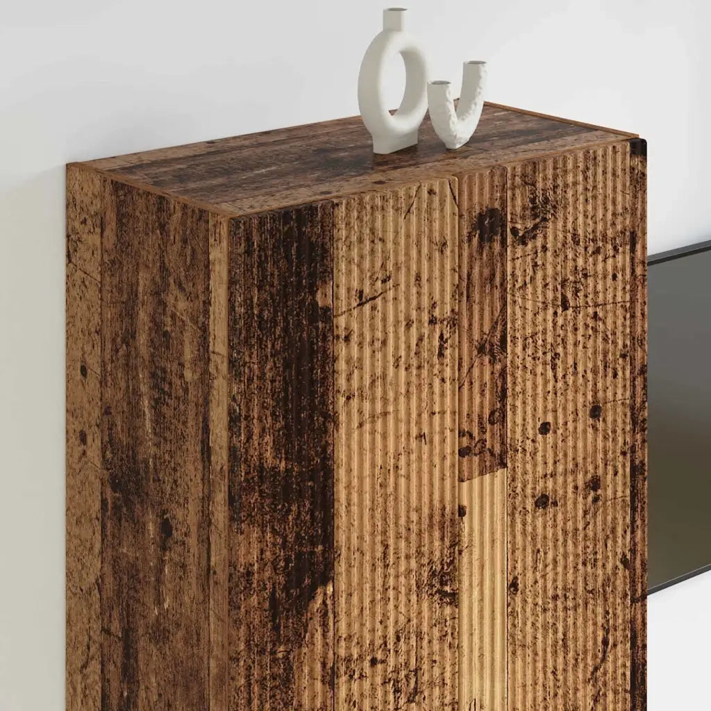 Mobile TV da Parete | Armadietto TV | Mobile Porta TV Legno vecchio 59,5 x 31 x 100 cm