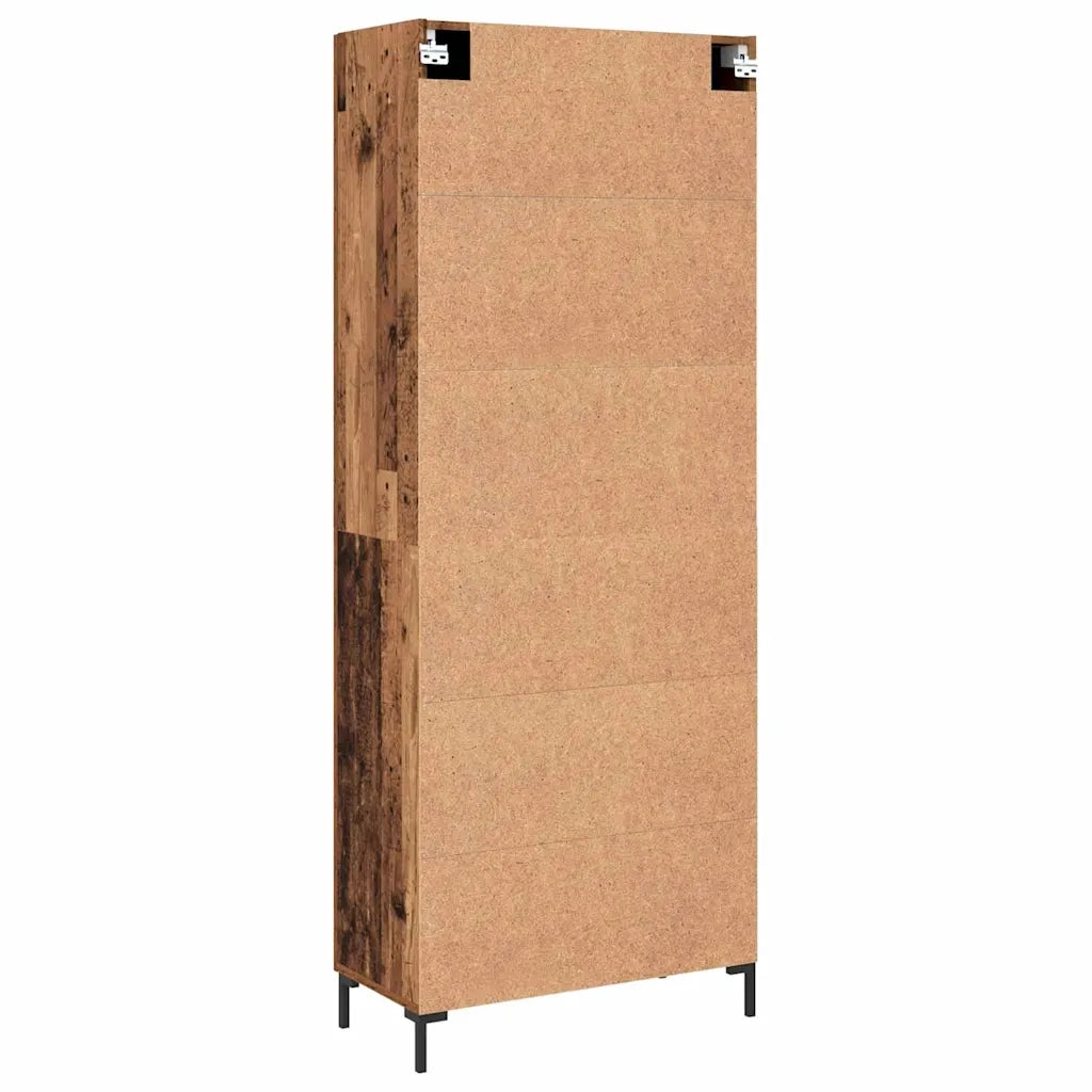 vidaXL Credenza Legno vecchio 69,5 x 34 x 180 cm Legno multistrato