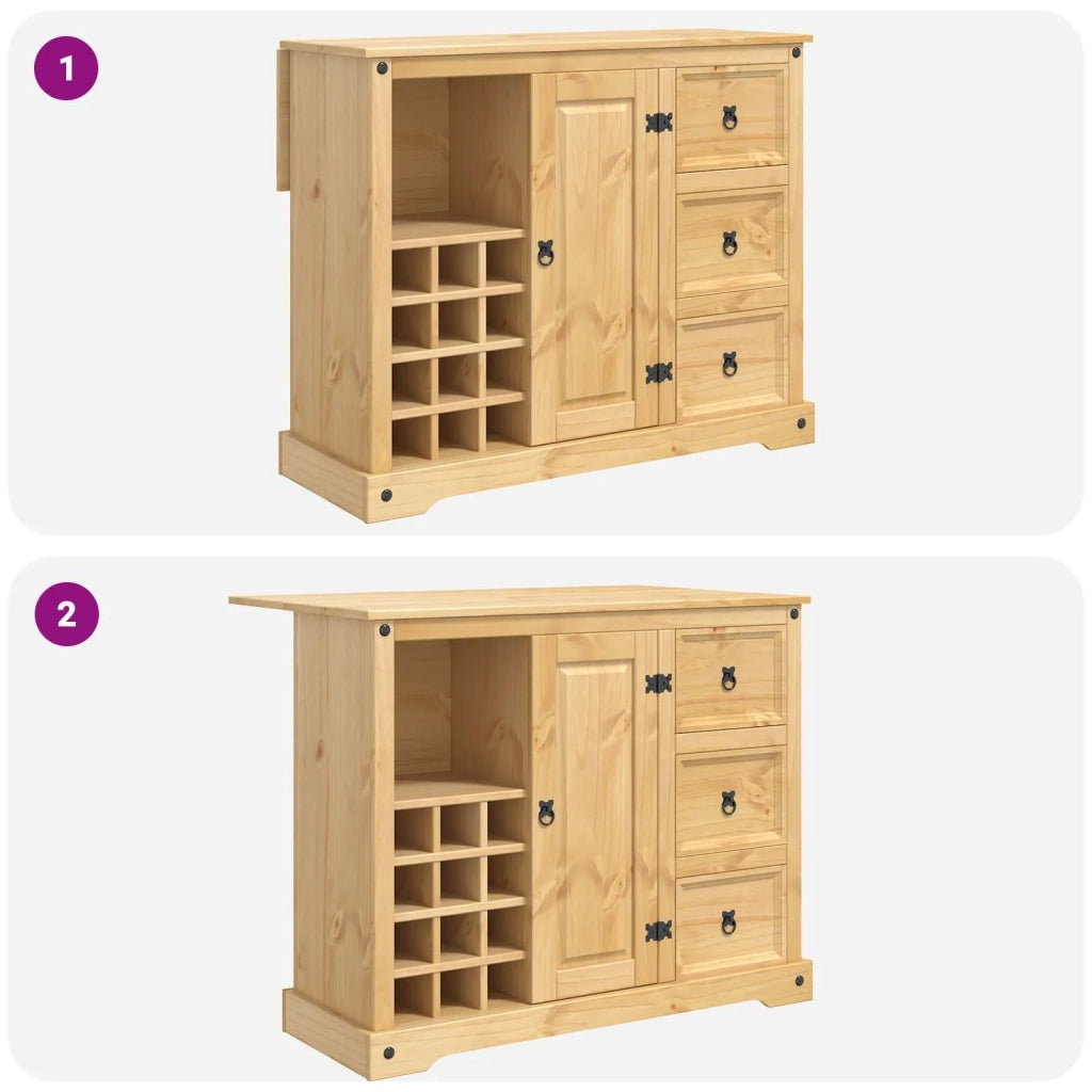 Stoccaggio in cucina 2 pcs Cera di Miele Pino Massello