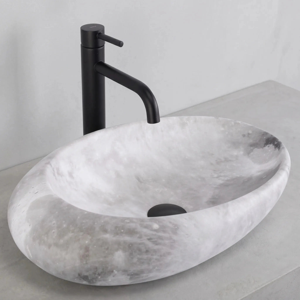 Lavabo Da Appoggio Rea Roxy C Stone L. Grey