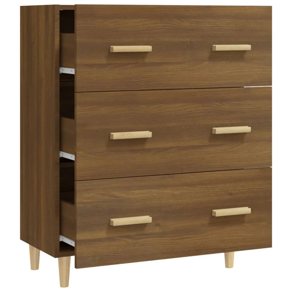 Buffet credenza cassettiera armadio mobile contenitore organizer per cucina soggiorno salotto 70 x 34 x 90 cm legno ingegnerizzato marrone 02_0031404