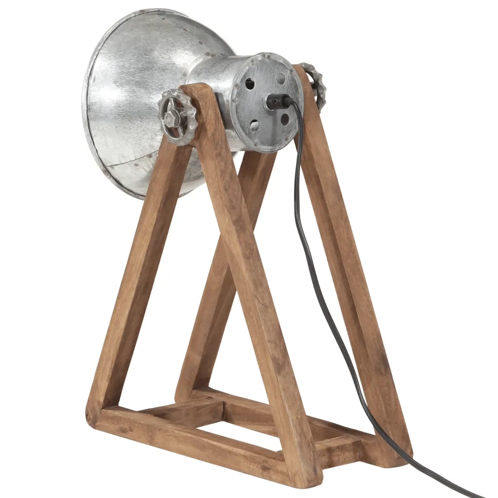 Lampada da Scrivania 25 W Argento Vintage 30x17x40 cm E27 CFW3879401