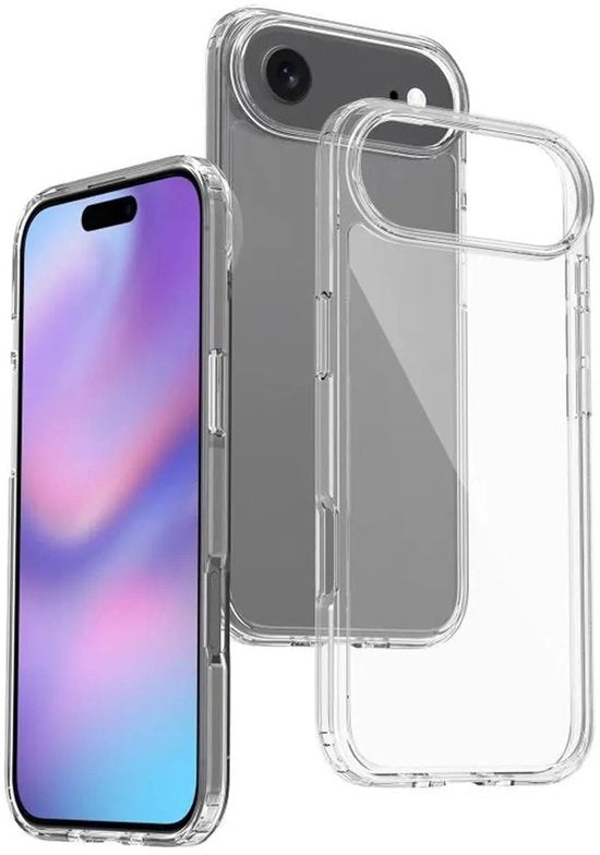 Coprioggetto per iPhone 17 Air, realizzato in policarbonato e acrilico, coprioggetto trasparente, protettivo contro cadute e urti.