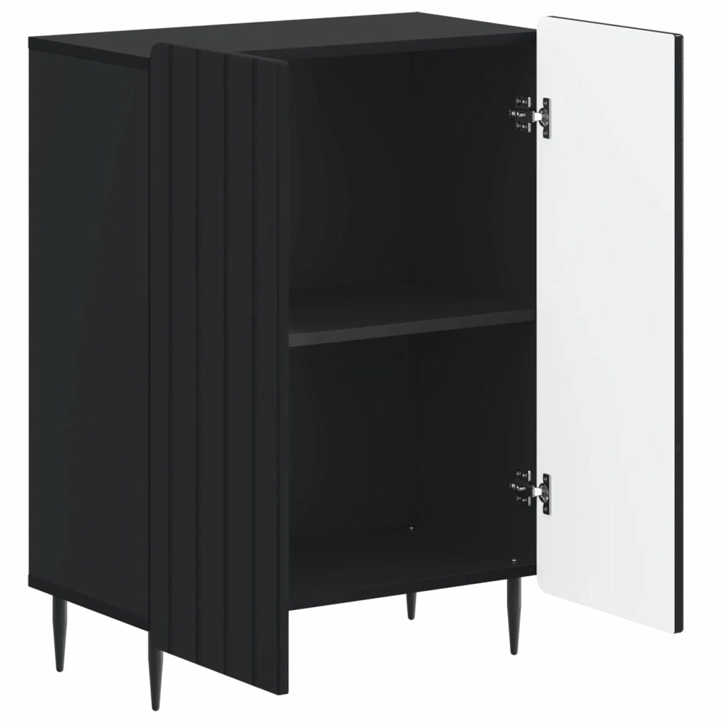 Mobiletto da Bagno ZWOLLE Nero 59,5 x 31 x 79,5 cm 896396