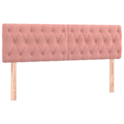 Testiera | Testata Rosa 144x7x78/88 cm in Velluto