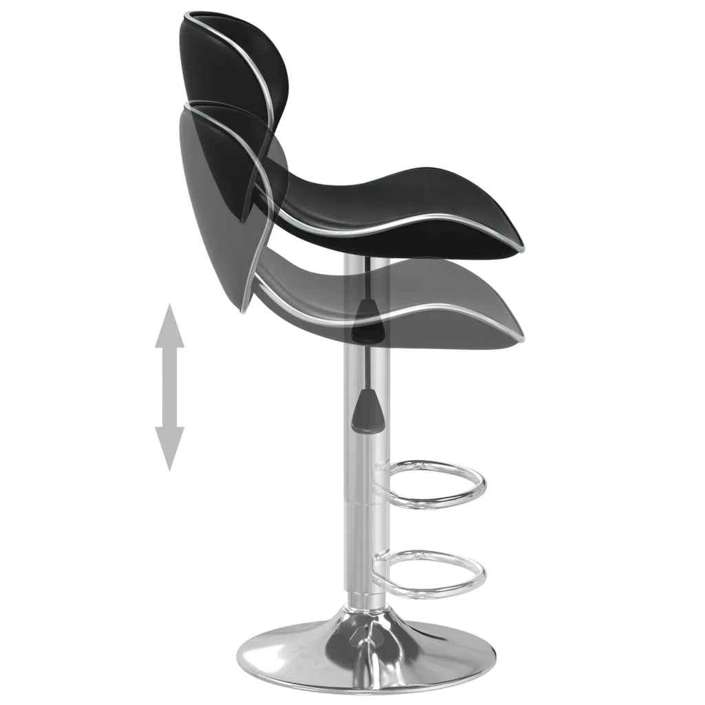 Sgabello da Bar Nero in Similpelle cod mxl 57326