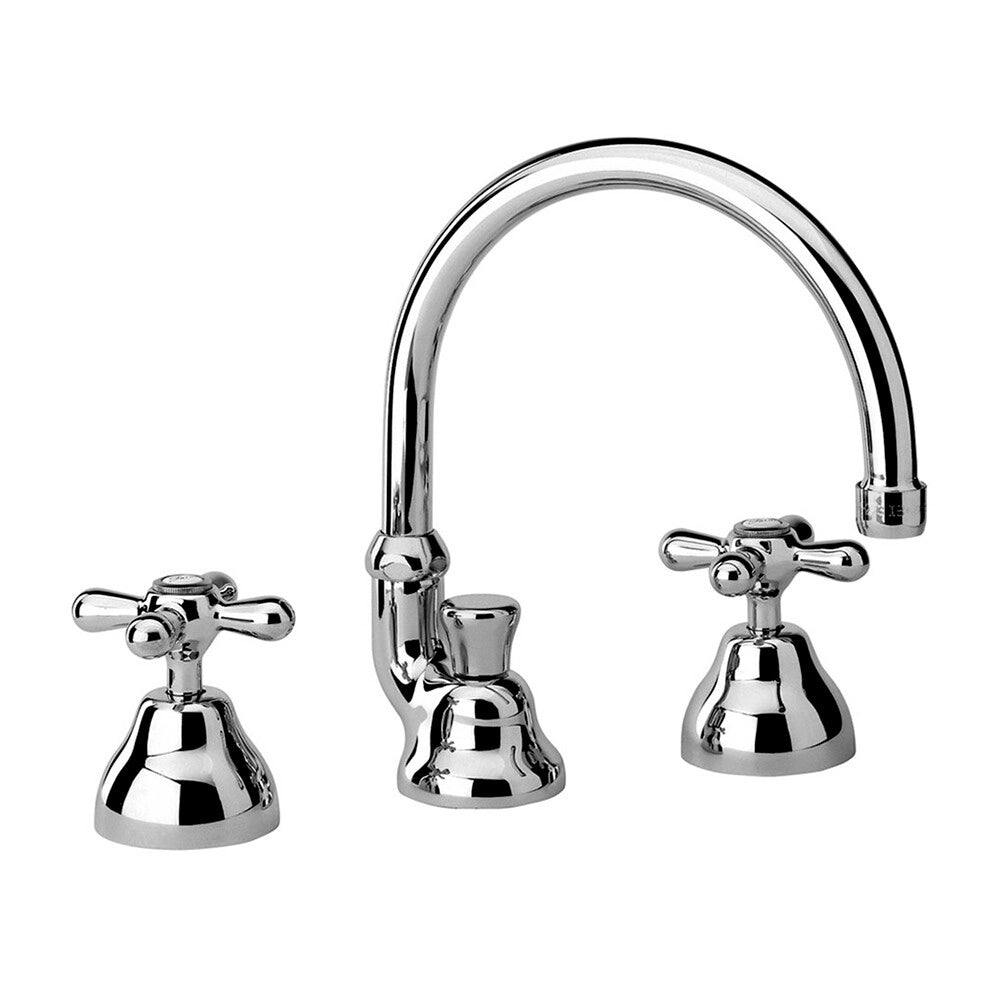 Miscelatore lavabo a canna alta con manopole stile classico con piletta Liberty Paini