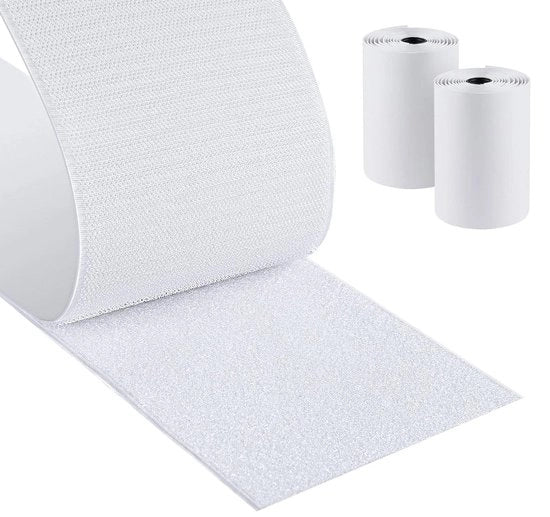 Nastro adesivo extra resistente 10 cm di larghezza 15 metri di lunghezza bianco.