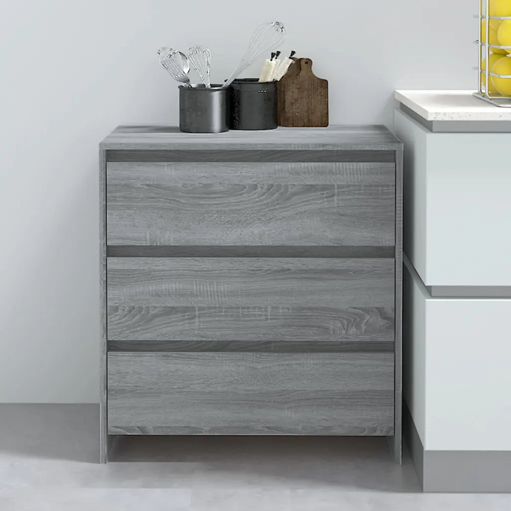 Credenza | Madia | Buffet da pranzo | Armadio da pranzo Grigio Sonoma 70x41x75 cm in Truciolato