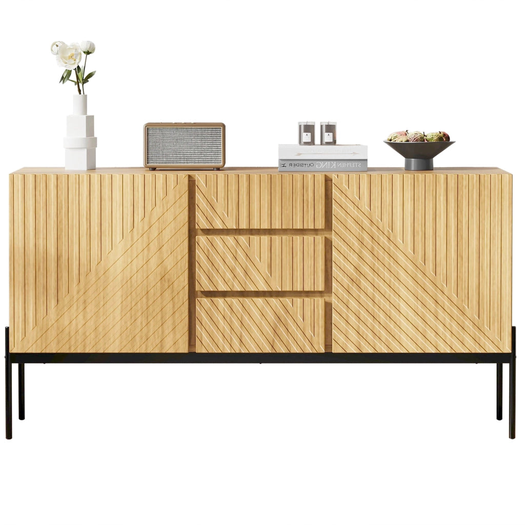Mobile TV con Ante e Cassetti ¨C MINIMAL ¨C Legno, 140x75x40 cm