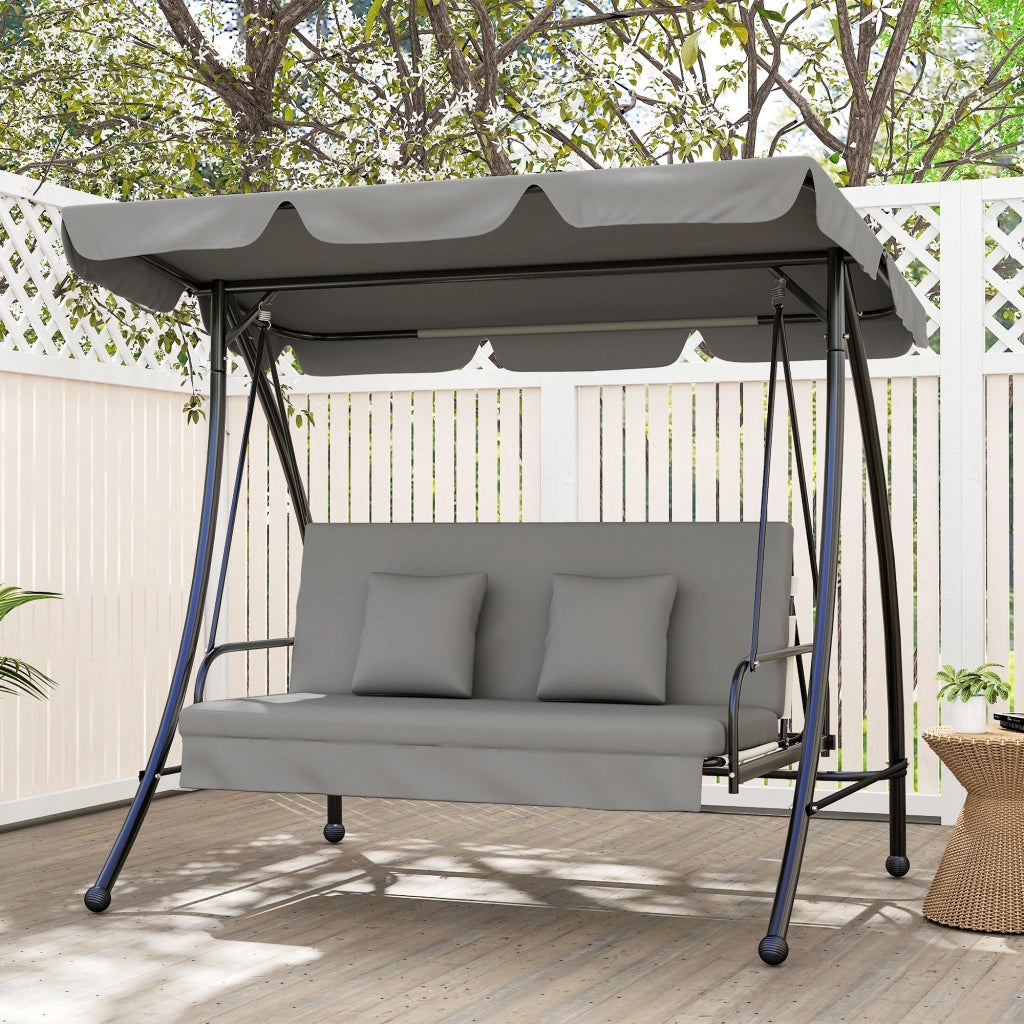 Amaca da giardino con baldacchino ¨C zephmum ¨C Grigio