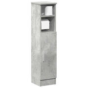 Mobile da Bagno con Portarotolo Grigio Cemento 20,5x22x90 cm 858500