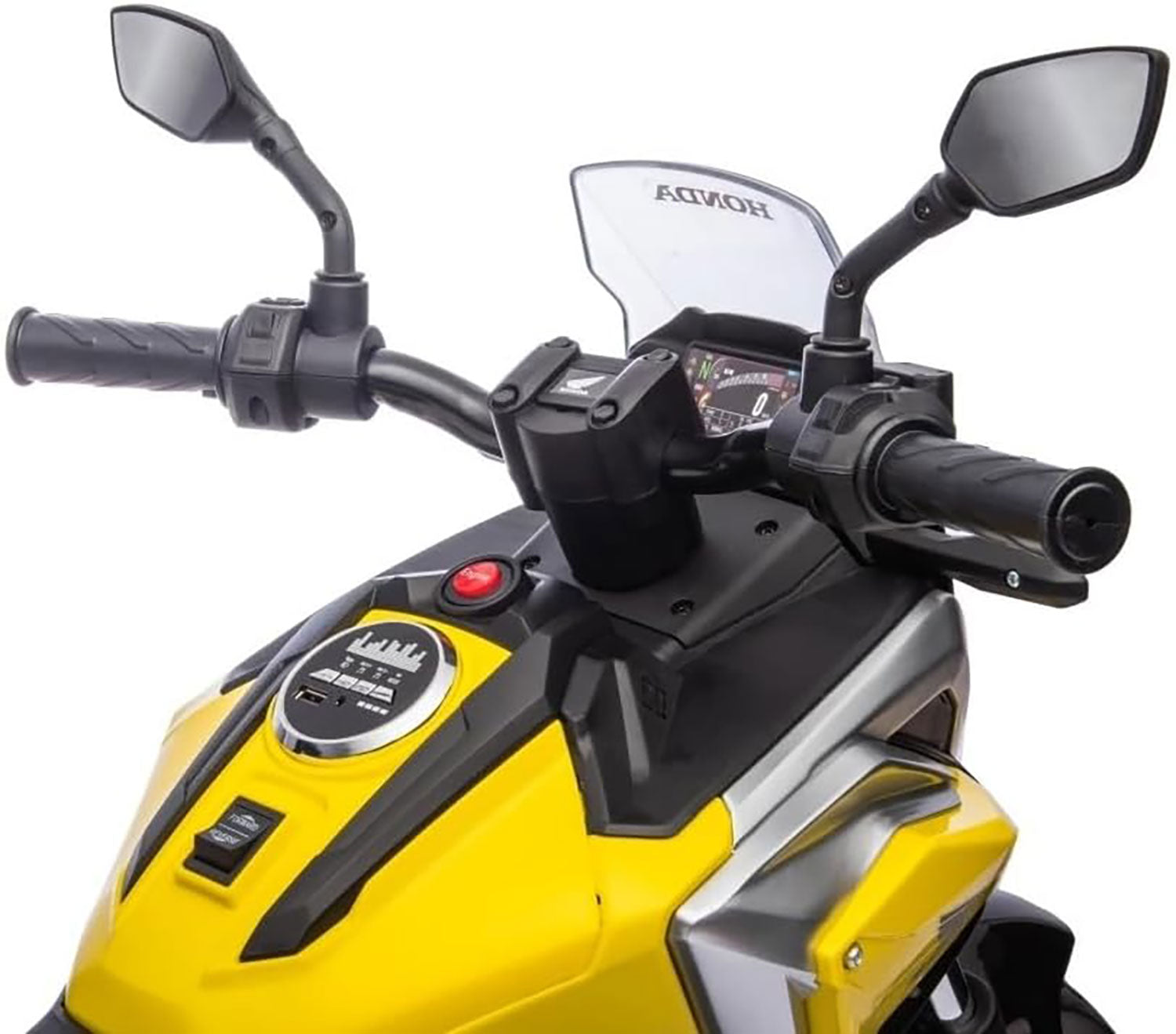 Moto Elettrica per Bambini Licenza Ufficiale Honda NC750X 12V 4,5Ah Giallo