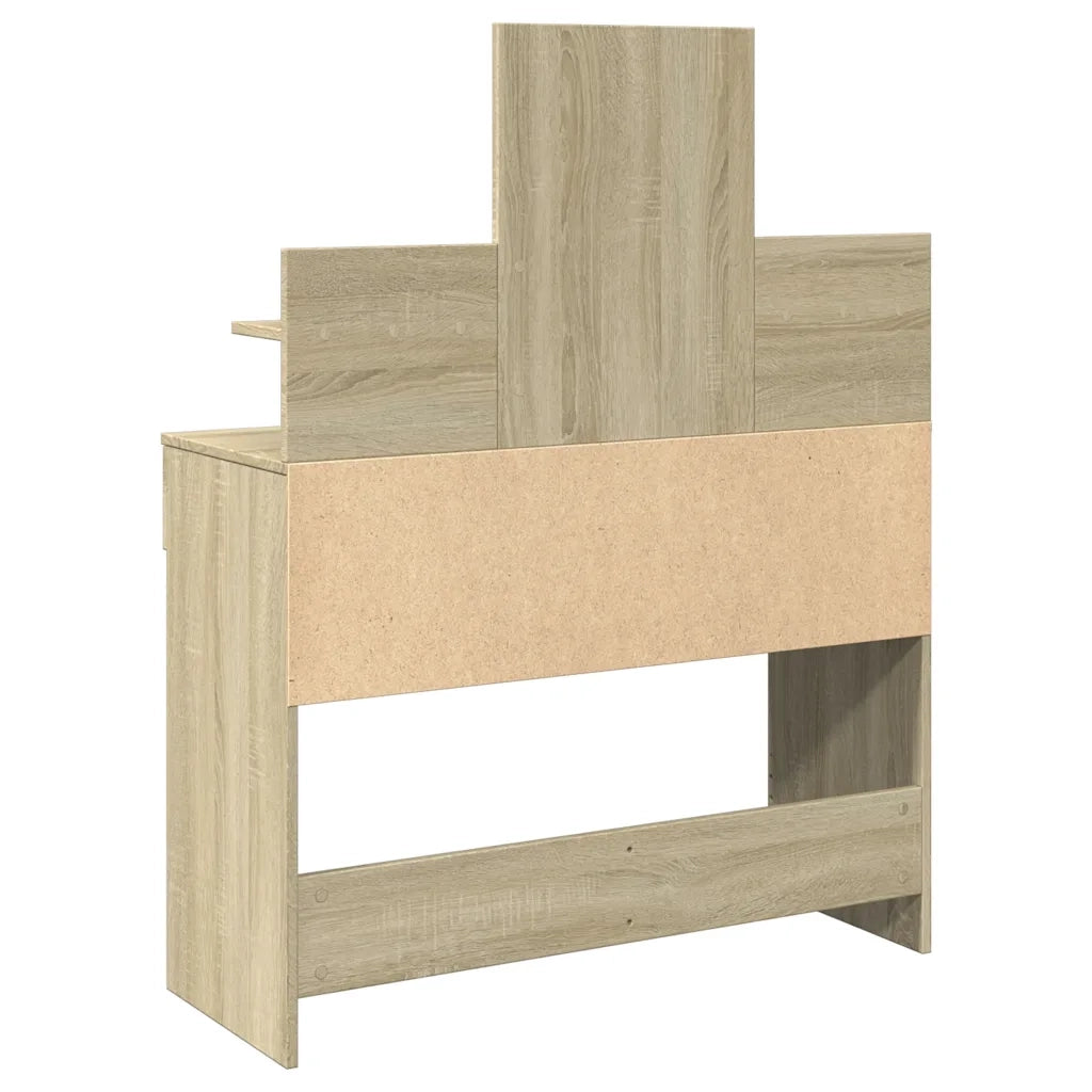 Toeletta con LED Rovere Sonoma 100x40x130 cm 848201