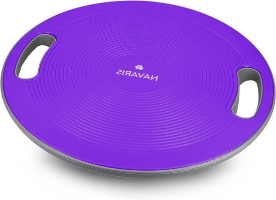 Tavolo di equilibrio anti-slip per allenamento dell'equilibrio - Tavolo per equilibristi - Tavolo con ruote - Adatto a principianti e professionisti - Diametro 40cm - Blu - Migliora l'equilibrio