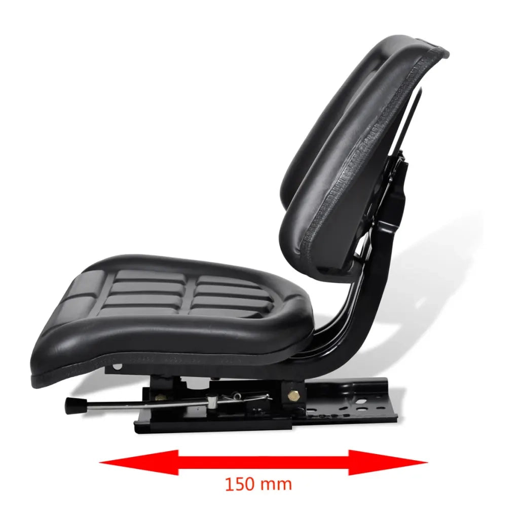 Sedile per Trattore con Schienale Nero CFW9932873