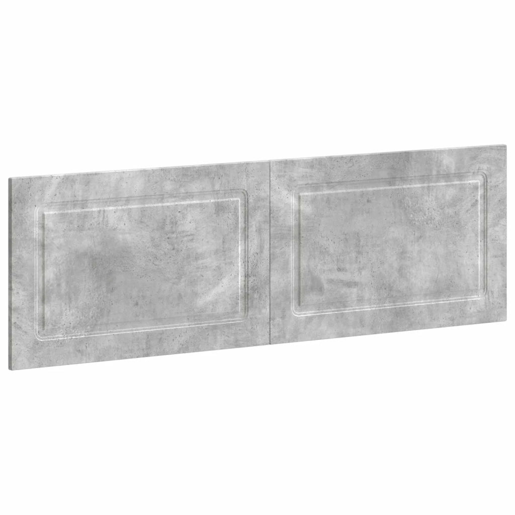 Testiera da Muro UTRECHT Grigio Cemento Legno ingegnerizzato 897828