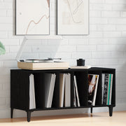 Mobile per Vinili Rovere Nera - 100x38x48 cm in Legno Ingegnerizzato