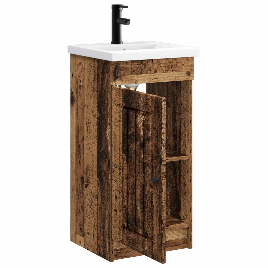 Mobile da bagno con lavabo Legno antico 42 x 40 x 84,5 cm 890032