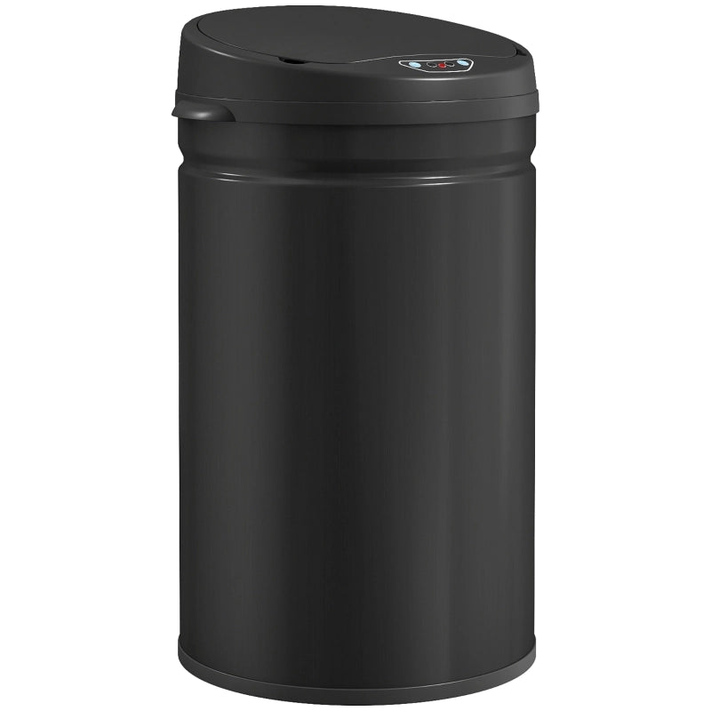 CESTINO SENSOR 30 L IN ACCIAIO NERO