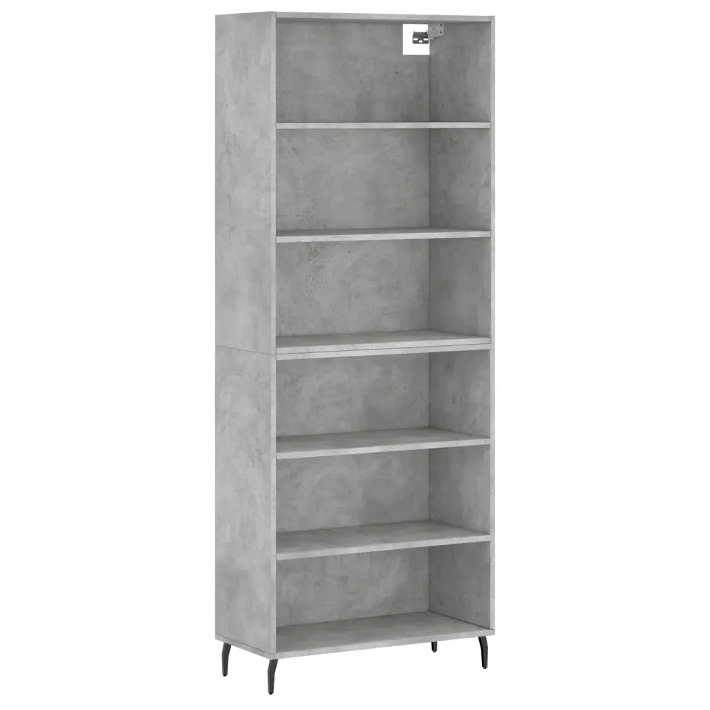 Credenza Grigio Sonoma 69,5x32,5x180 cm Legno Multistratocod mxl 101561