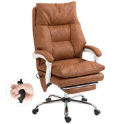 Sedia da ufficio ergonomica ¨C Minimal ¨C marrone, imbottita, schienale regolabile