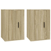 Mobile TV multimediale da parete mensola TV mobile TV sala da pranzo soggiorno camera da letto 2 pezzi rovere Sonoma 40 x 34,5 x 60 cm marrone 02_0028995