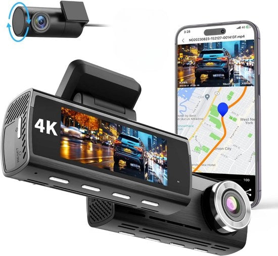 Cannoni di ricorrenza per la sicurezza in auto - Registrazione video - Anteriore e posteriore - Sicurezza stradale - Prevenzione danni - Funzione di registrazione giorno e notte
