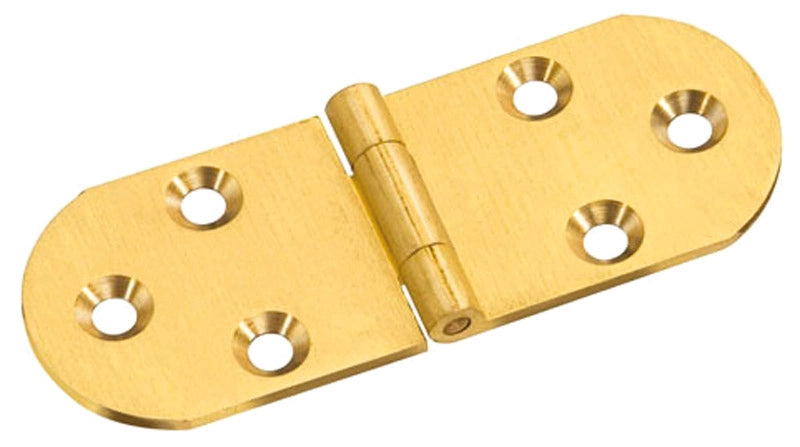 CERNIERA A BISCOTTO 80x30 mm senza fermo - Ottonata - 50 pezzi