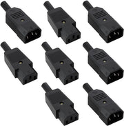 4 Set di connettori IEC320 C13 a C14 - Tensione AC 250V 10A Montaggio facile