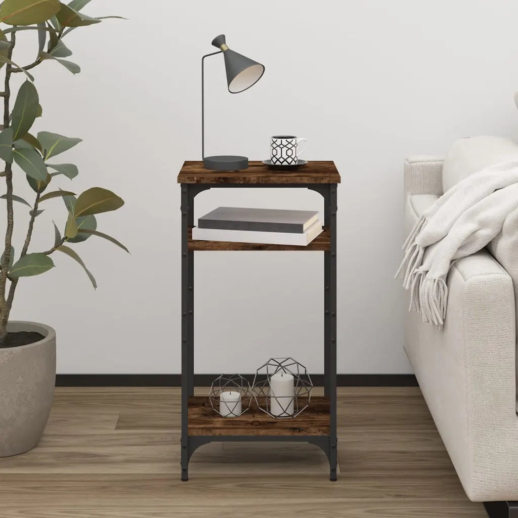 Tavolino-Tavolino da soggiorno-Tavolo Rovere Fumo 40x30x75 cm in Legno Multistrato